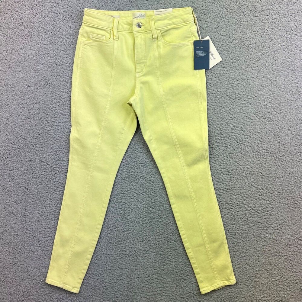 Universal Threads Women's High Rise Skinny Jeans‎ Yellow Size 0/25R 26x28